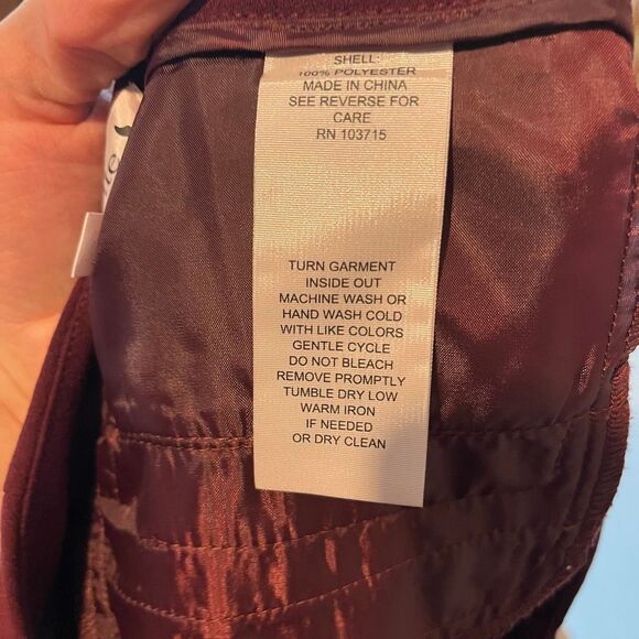 Nanette Lepore Women’s wide leg stretchy crepe culottes pant burgundy size 4 - Picture 8 of 9
